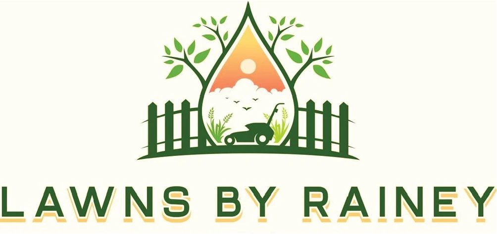 The old Lawns By Rainey logo